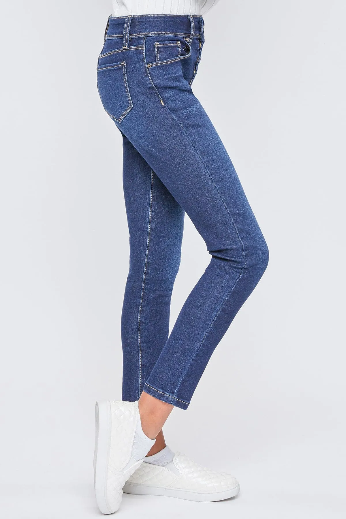 Girls Essential Button Fly  Skinny Jeans