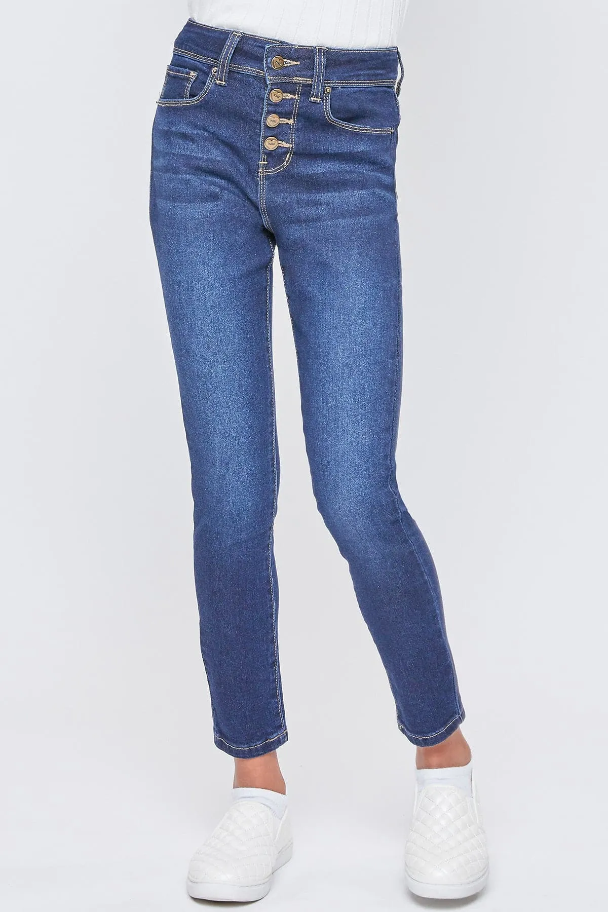 Girls Essential Button Fly  Skinny Jeans