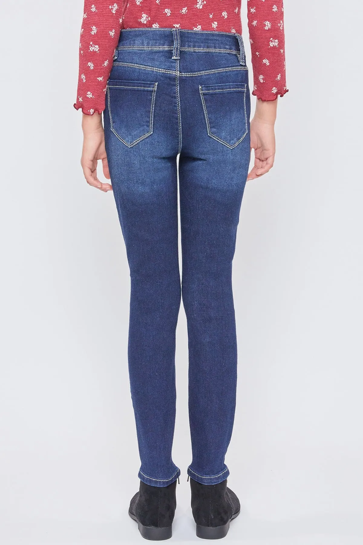 Girls Essential Button Fly  Skinny Jeans