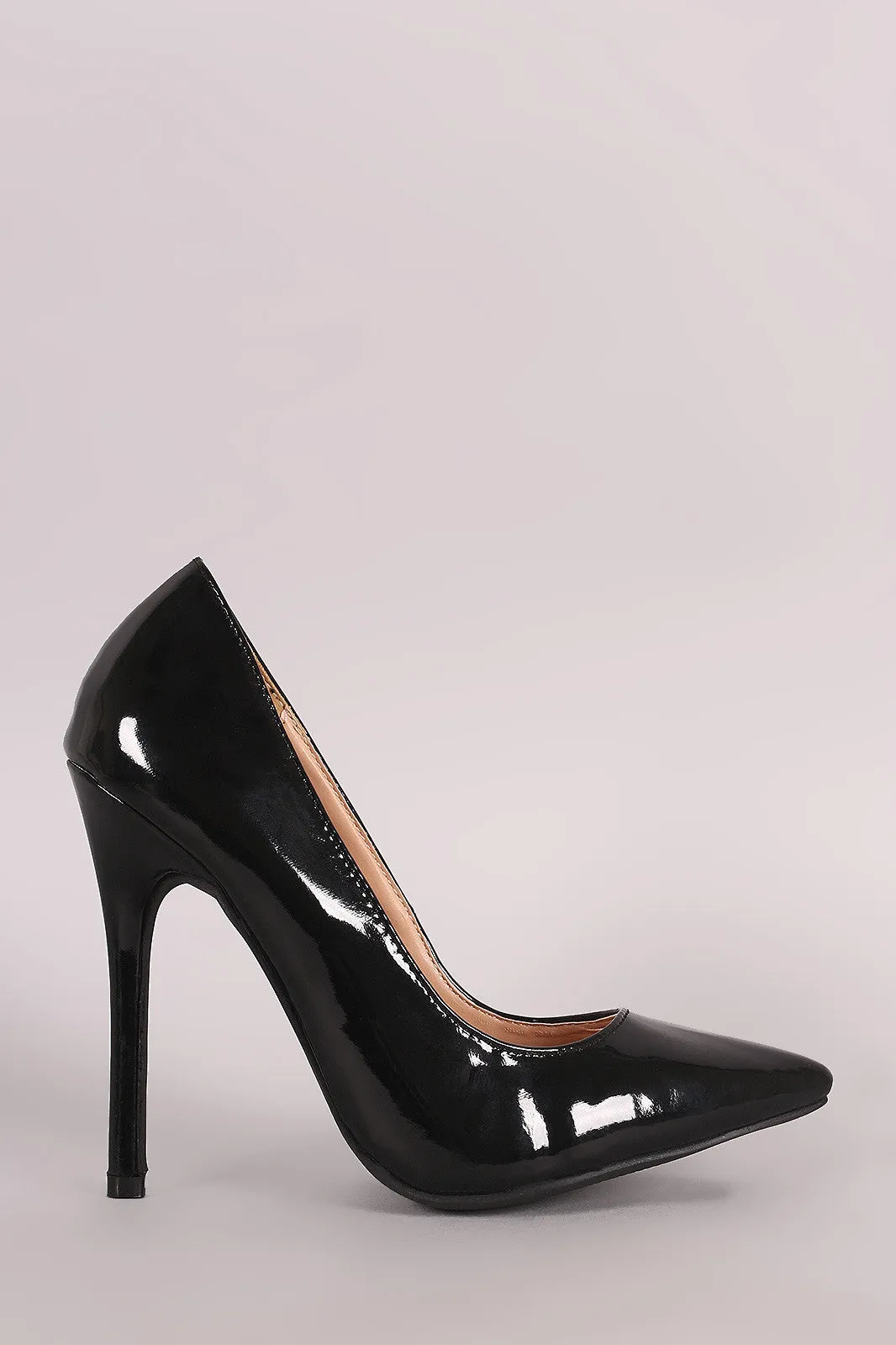 Glossy Patent Pointy Toe Stiletto Pump