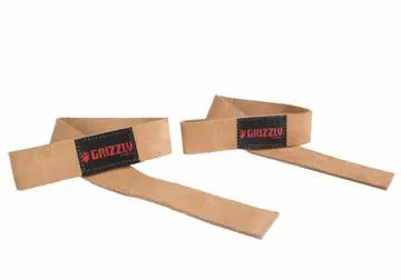 Grizzly Premium Leather Lifting Wrist Straps