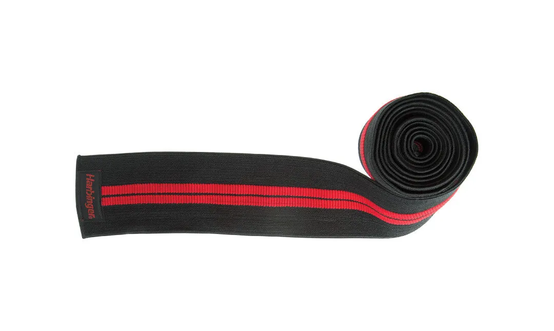 Harbinger 18 Inch Red Line Knee Wraps - Black/Red