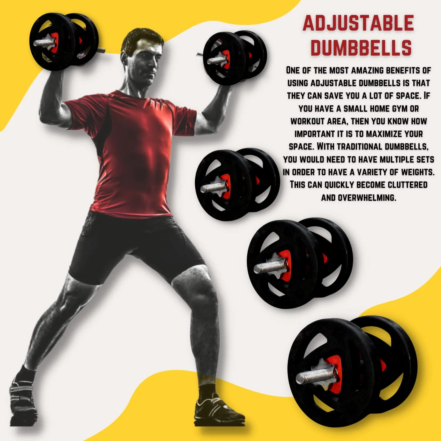 Hashtag Fitness Rubber Bumper Plates 10kg to 80kg Olympic Rubber Coated Weight Plates with 2-Inch Olympic bush,Grip Plate Iron Weight Plate for Strength Training, Weightlifting (10kg)