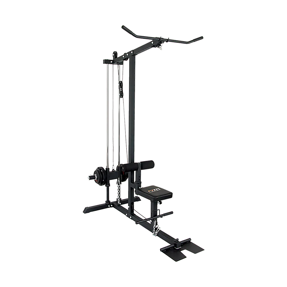 Heavy Duty Lat PullDown & Low Row Machine with Accessories