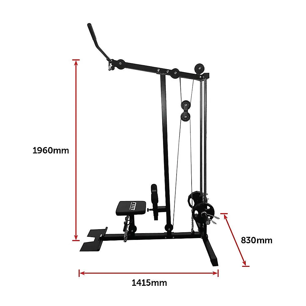 Heavy Duty Lat PullDown Low Row Machine with Adjustable Seat