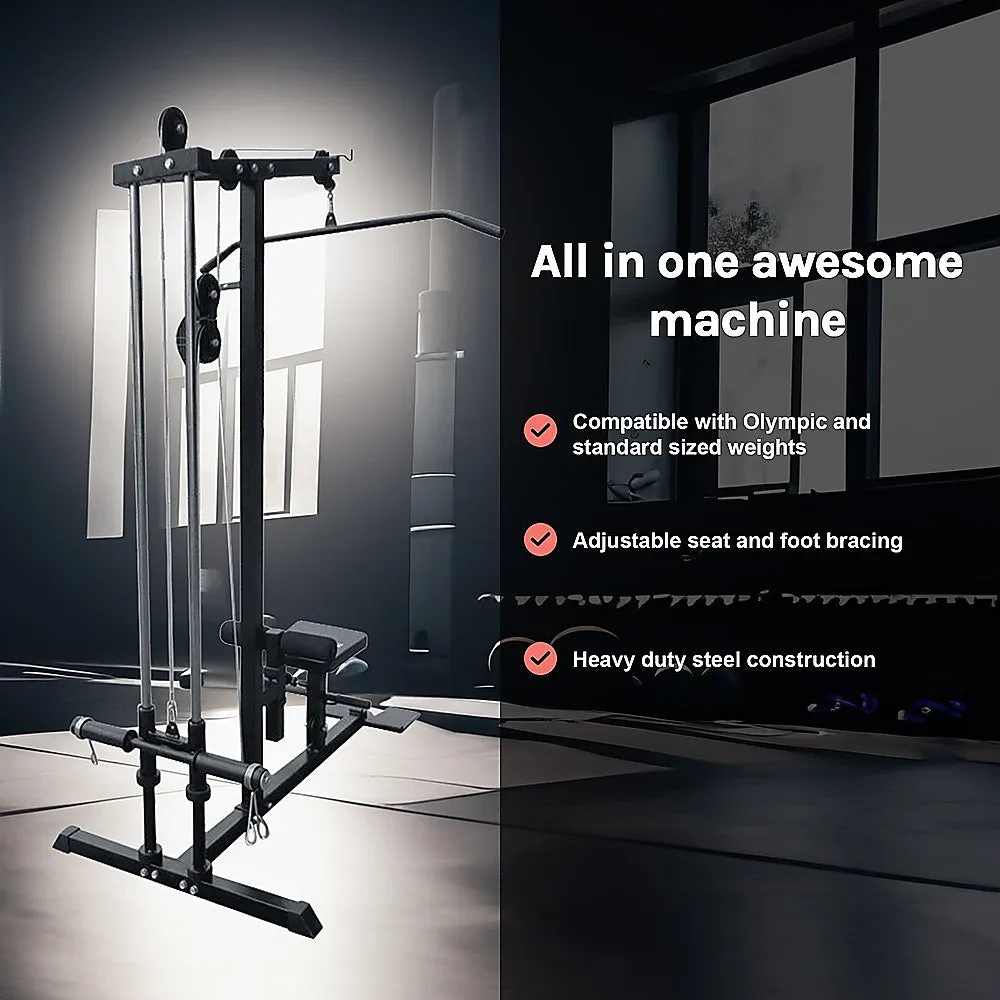 Heavy Duty Lat PullDown Low Row Machine with Adjustable Seat