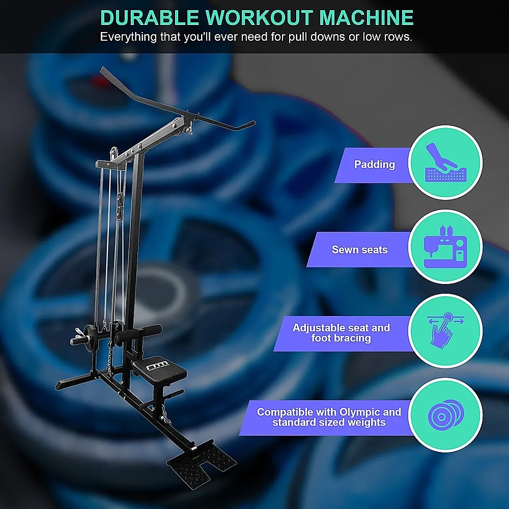 Heavy Duty Lat PullDown Low Row Machine with Adjustable Seat