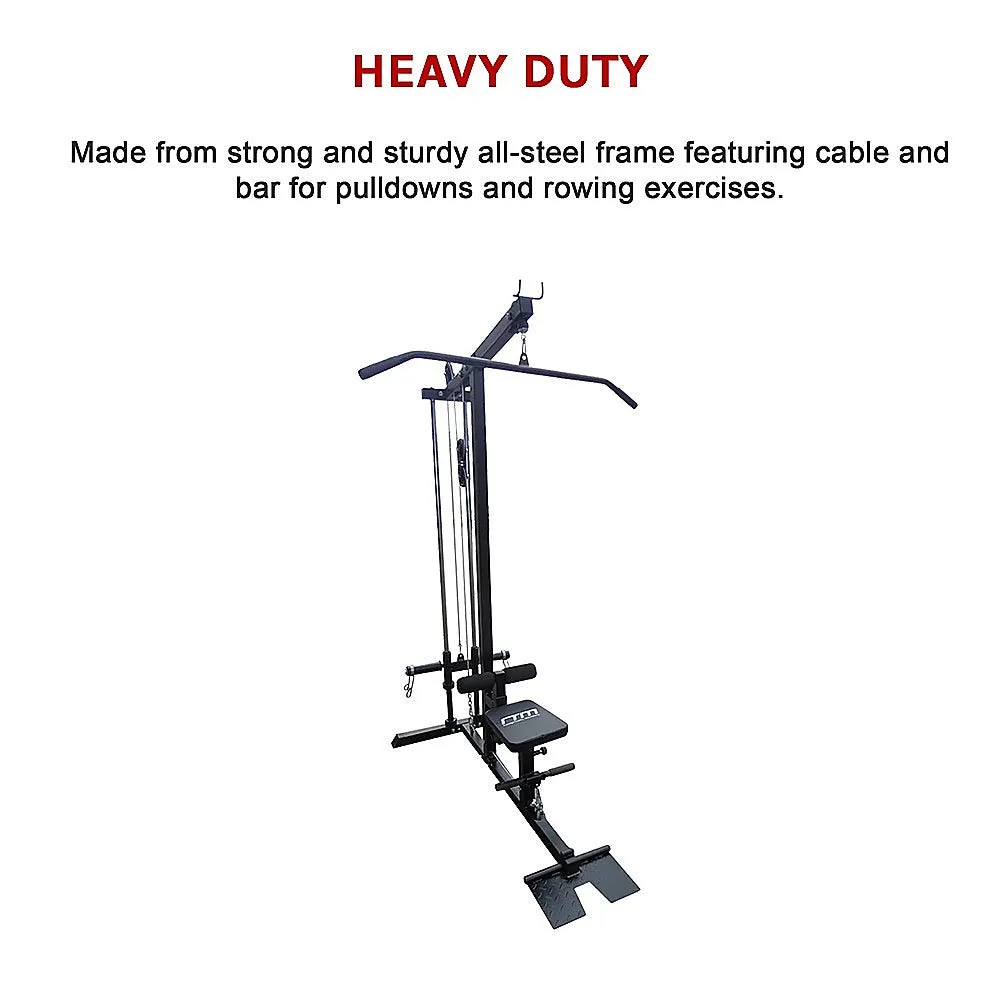 Heavy Duty Lat PullDown Low Row Machine with Adjustable Seat