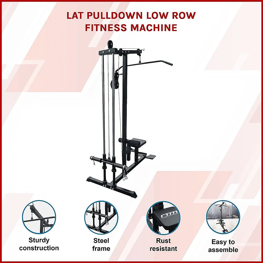 Heavy Duty Lat PullDown Low Row Machine with Adjustable Seat