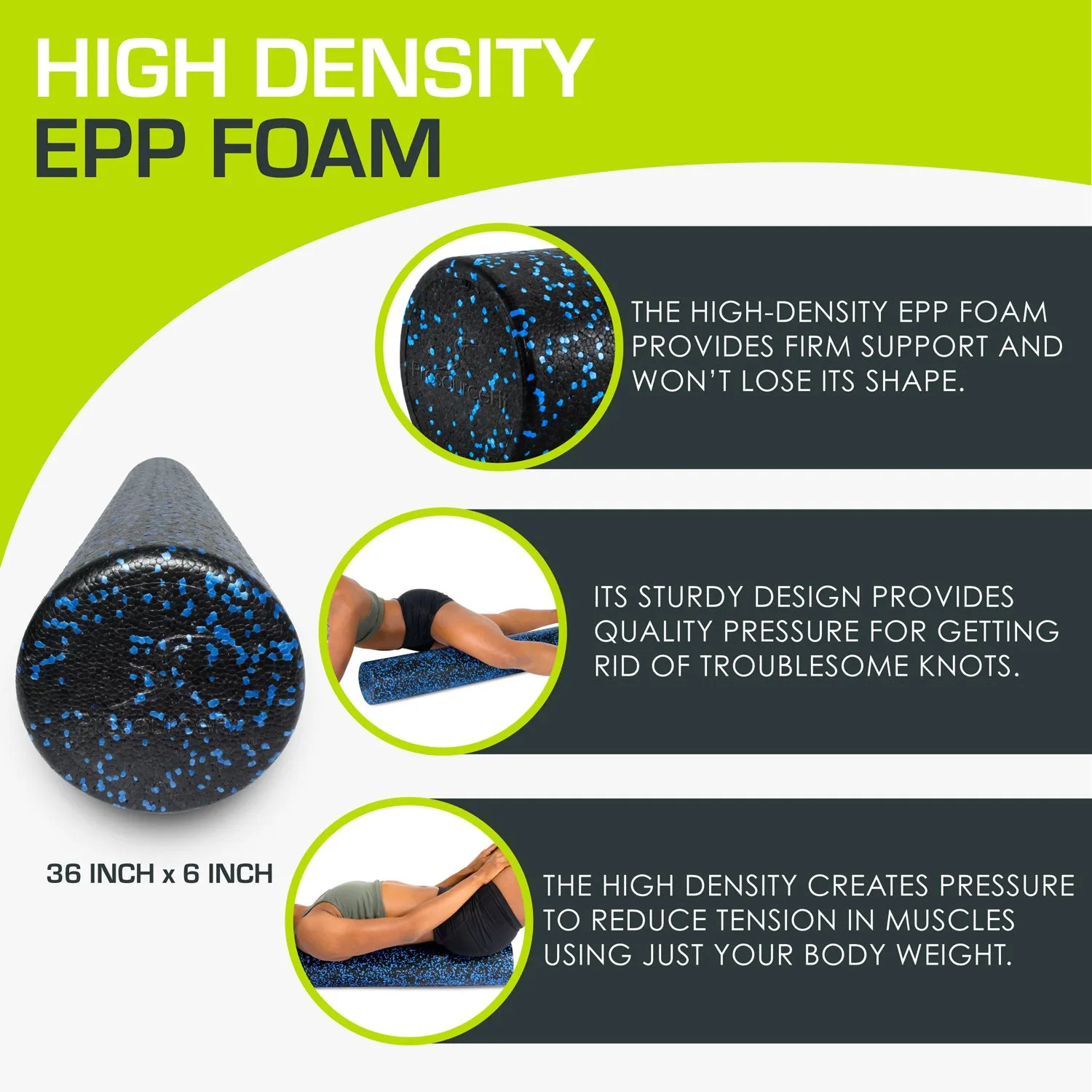 High Density Speckled Foam Roller