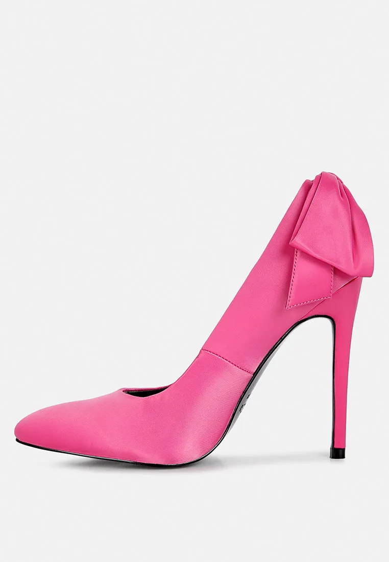 HORNET Fuchsia Satin Stiletto Pump Sandals