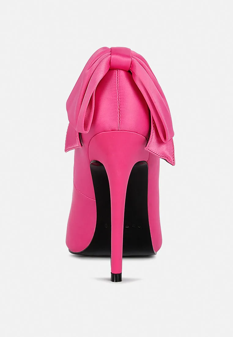 HORNET Fuchsia Satin Stiletto Pump Sandals