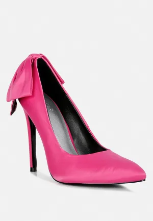 HORNET Fuchsia Satin Stiletto Pump Sandals