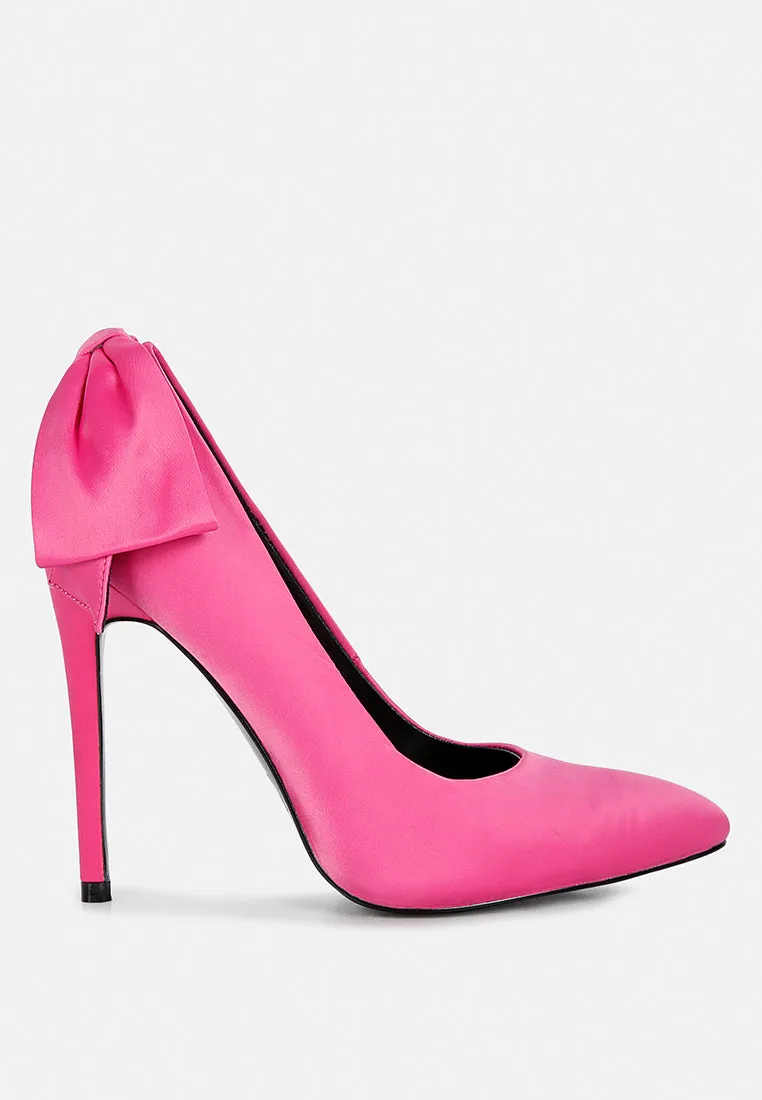 HORNET Fuchsia Satin Stiletto Pump Sandals