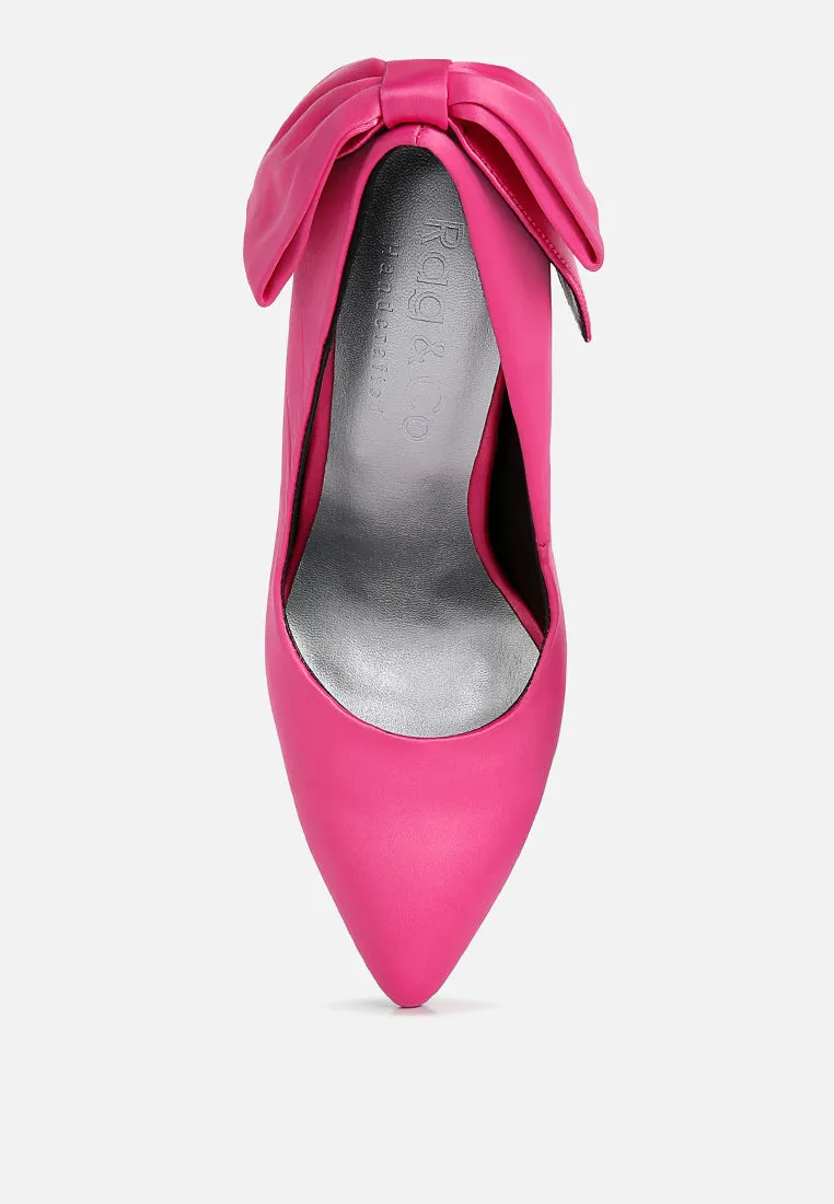 HORNET Fuchsia Satin Stiletto Pump Sandals