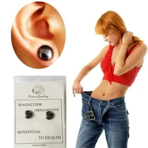 HOT Brand Fashion earring Bio Magnetic Slim Ear Stickers Earrings Acupoints Loss Weight Wearing Slimming