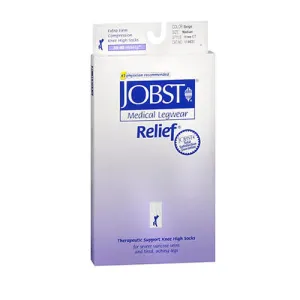 Jobst Relief Knee High Extra Firm Compression Beige Medium each By Jobst