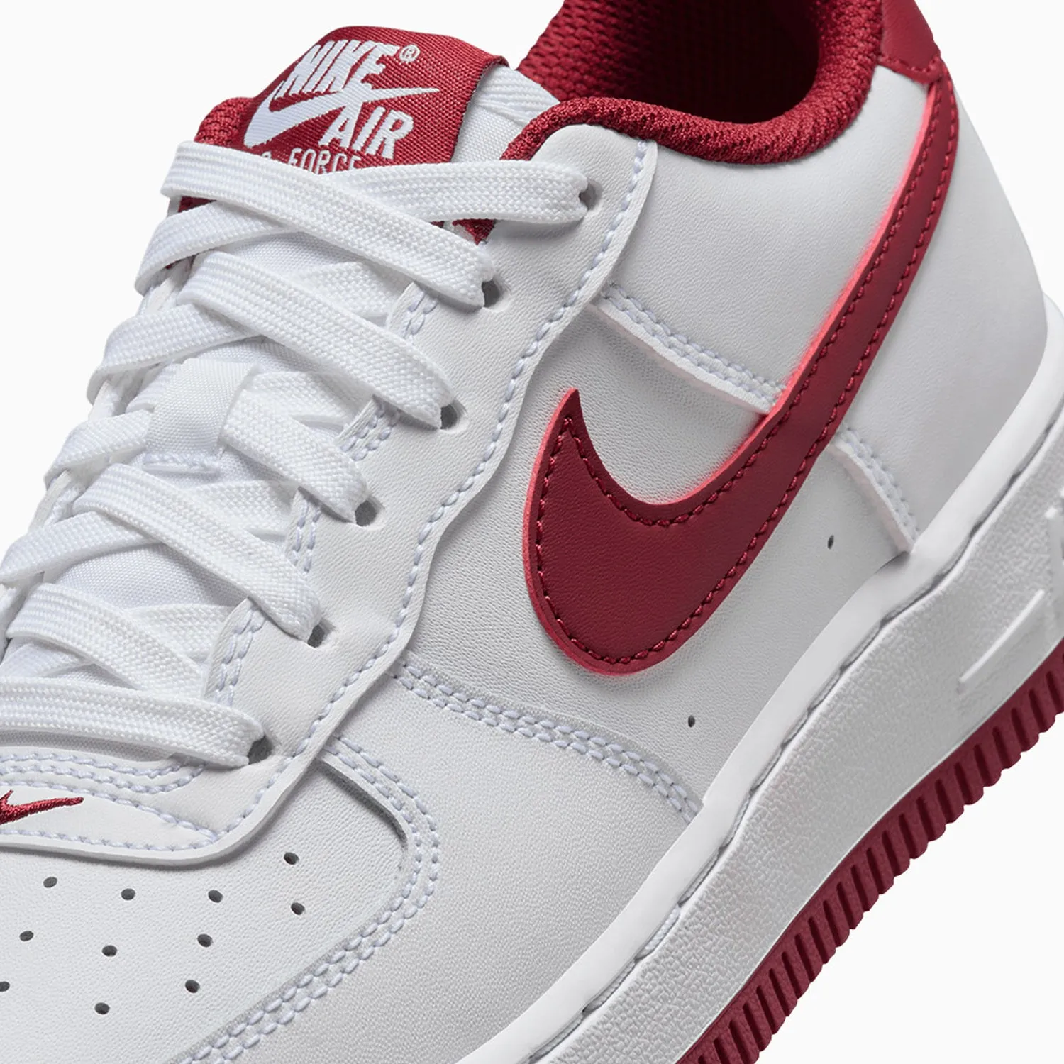 Kid's Air Force 1 Lv8 2 "White Team Red" Grade School