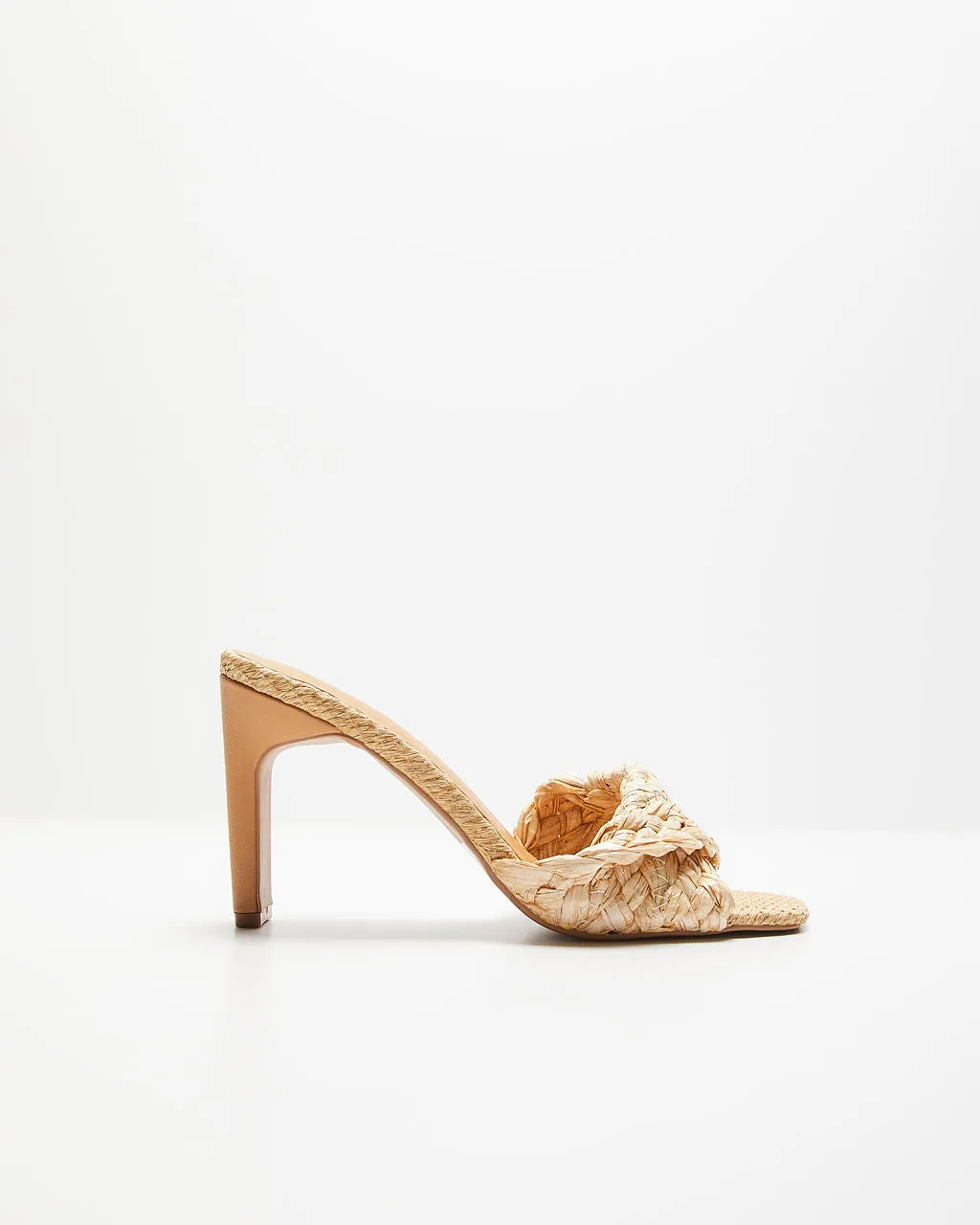 Kori Woven Peep Toe Heeled Sandals