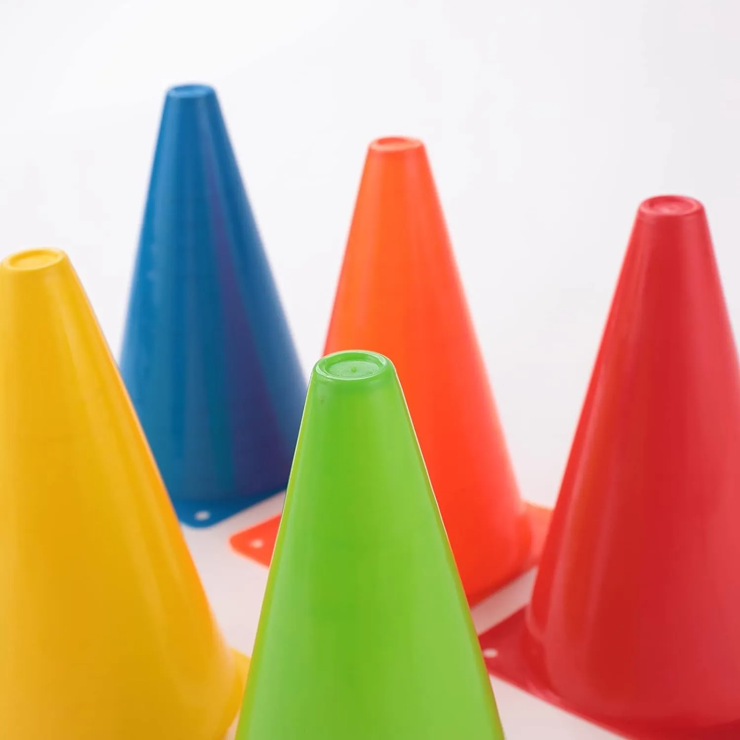 Kuber Industries Sports Agility Training Ground Marker Cone Pack of 12 (Multicolor)