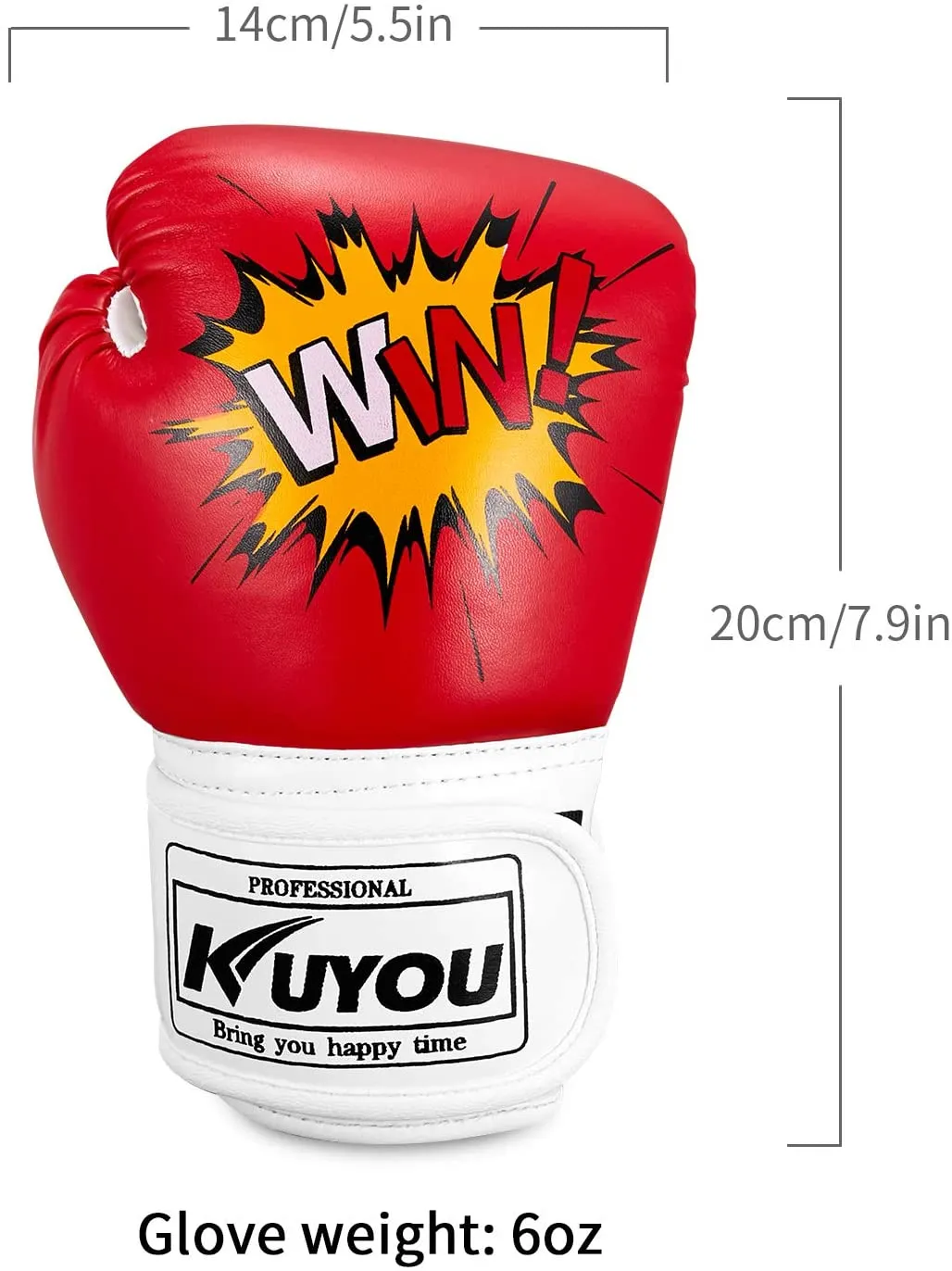 KUYOU Kids Cartoon Sparring Boxing Gloves for Age 5-12 Years