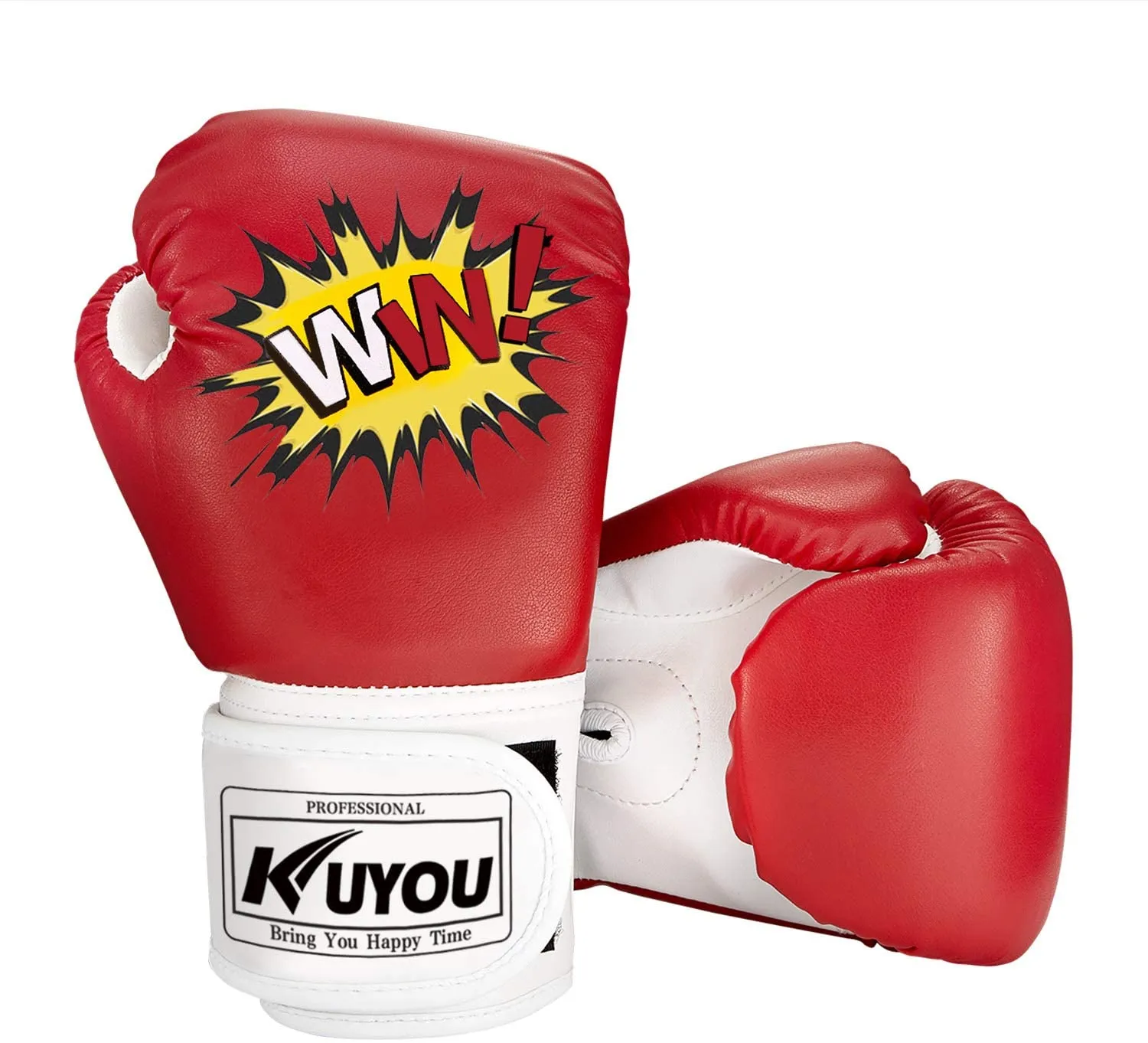 KUYOU Kids Cartoon Sparring Boxing Gloves for Age 5-12 Years