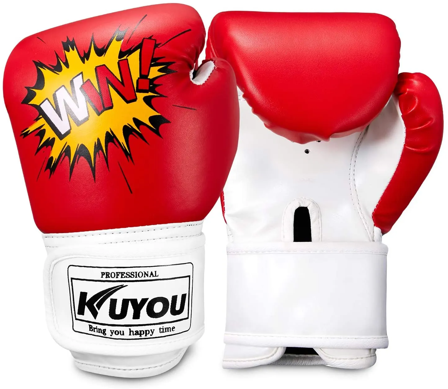 KUYOU Kids Cartoon Sparring Boxing Gloves for Age 5-12 Years