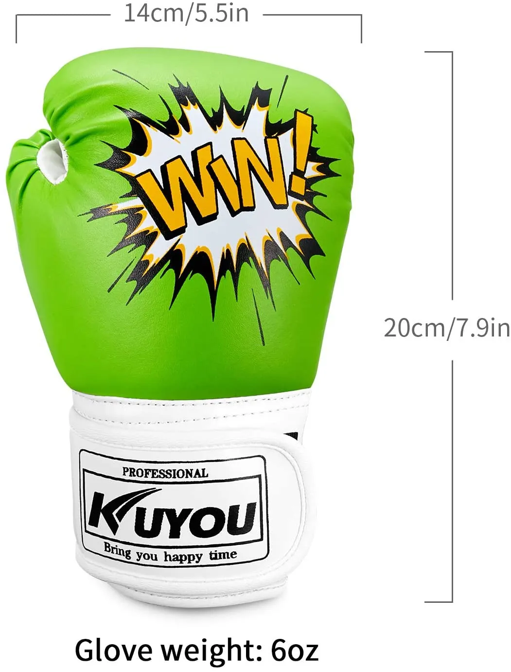 KUYOU Kids Cartoon Sparring Boxing Gloves for Age 5-12 Years