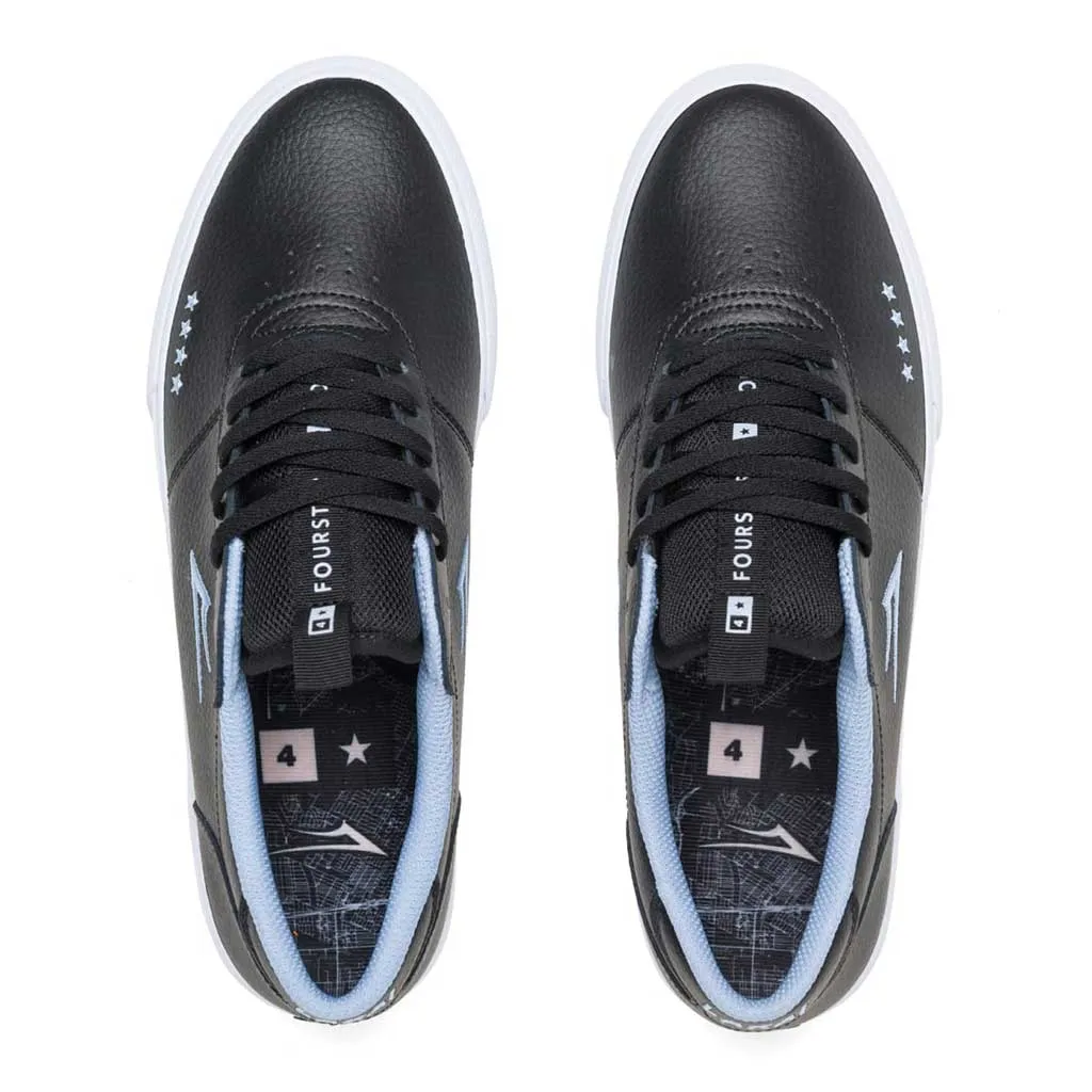 Lakai x Fourstar Manchester - Black/Pebble Leather