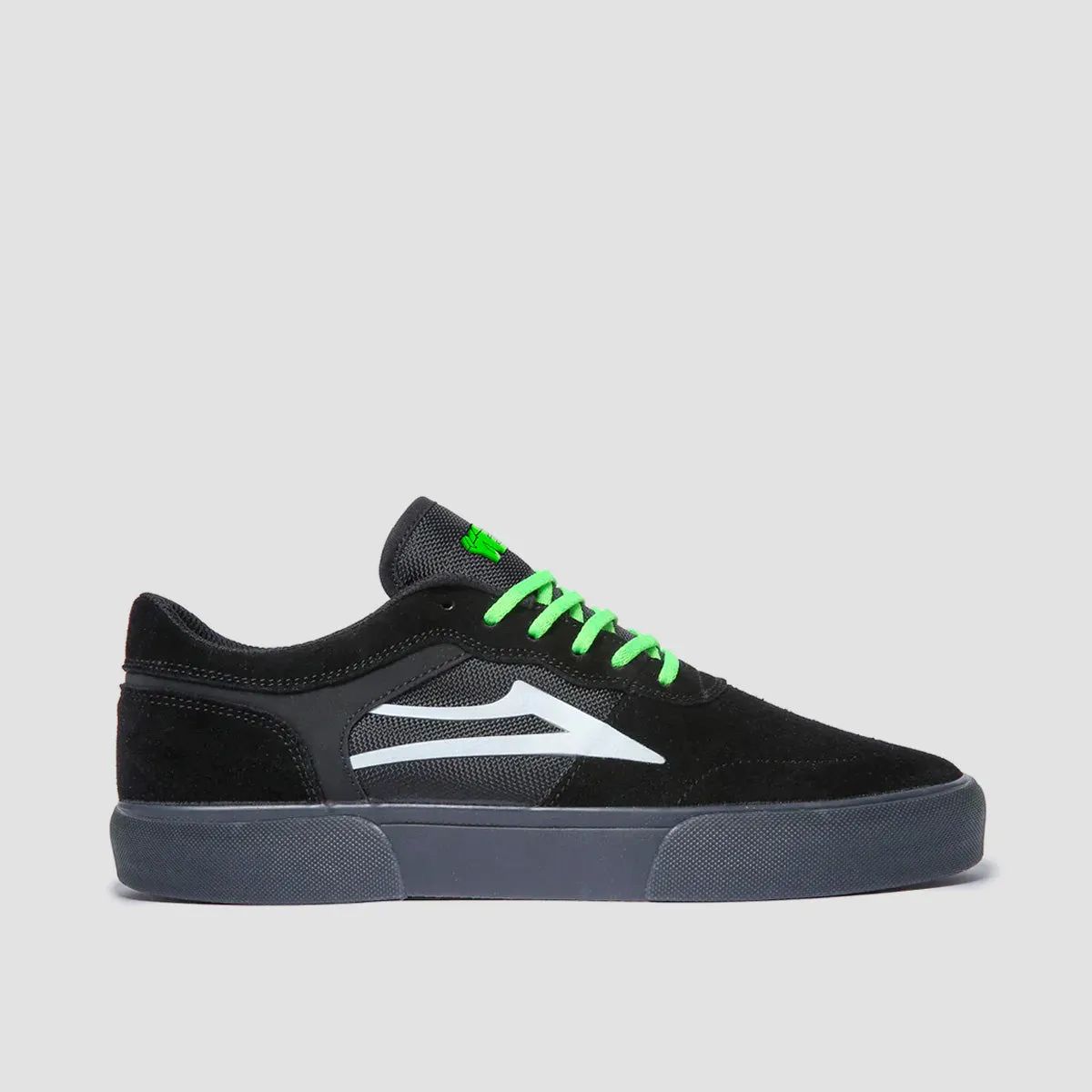 Lakai X Yeah Right! Staple Shoes - Black/UV Green Suede