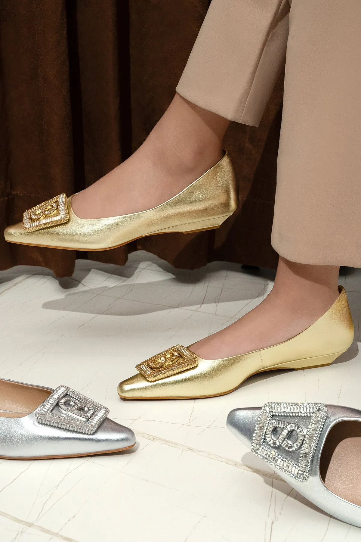 Lavish Shoes - Gold