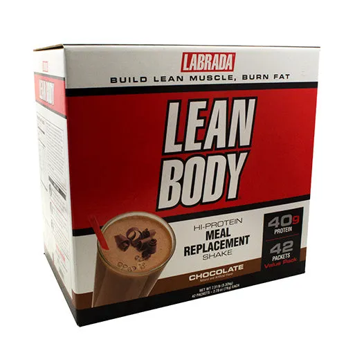 Lean Body Powder Chocolate  42 CT By LABRADA NUTRITION