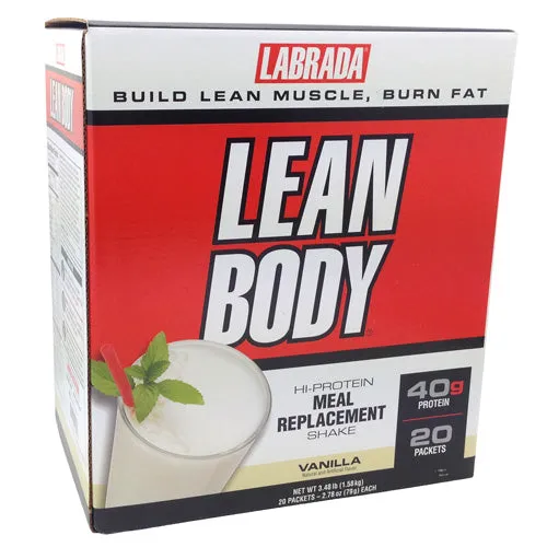 Lean Body Powder Vanilla 20 ct By LABRADA NUTRITION