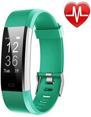 LETSCOM Fitness Tracker HR, Activity Tracker Watch with Heart Rate Monitor, Waterproof Smart Fitness Band with Step Counter, Calorie Counter, Pedometer Watch