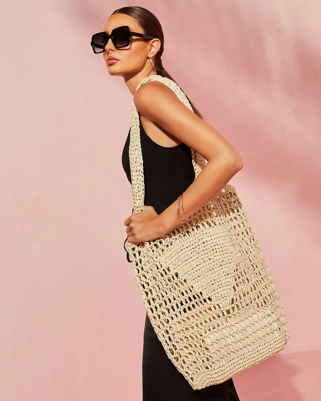 Los Angeles Knitted Tote Bag