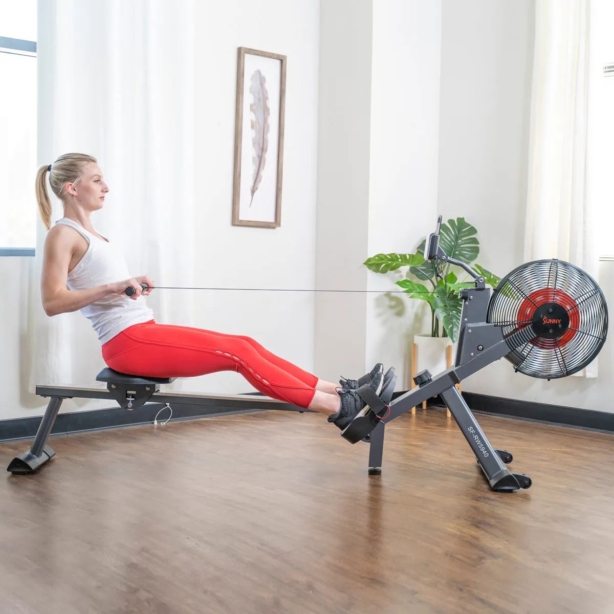 Magnetic Air Resistance Rowing Machine