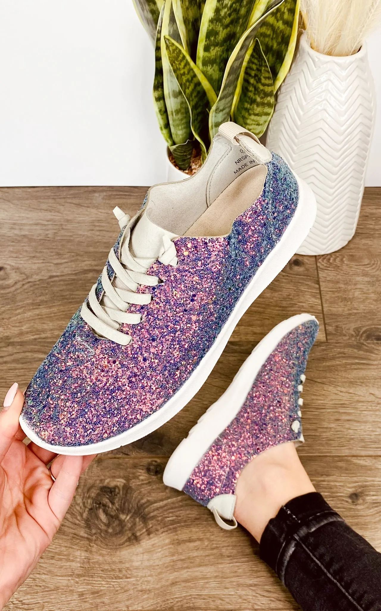 Mayo Glitter Sneakers in Multi