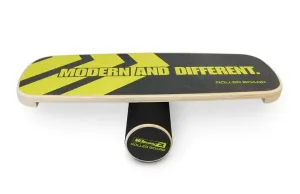 MD Buddy Dynamic Wooden Balance Board Trainer (w/Roller)