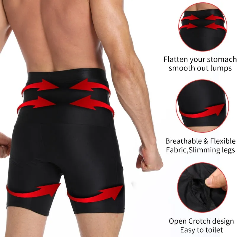 Mens Body Shaper Compression Shorts