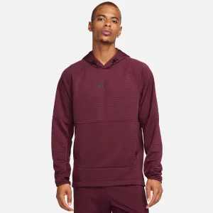 Men's Nike Dri-FIT Fleece Fitness Hoodie Maroon