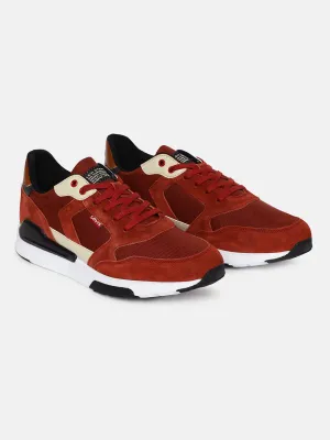 Men's Red Colorblock Shoes