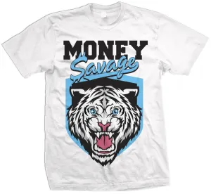 Money Savage - Blue Force on White T-Shirt