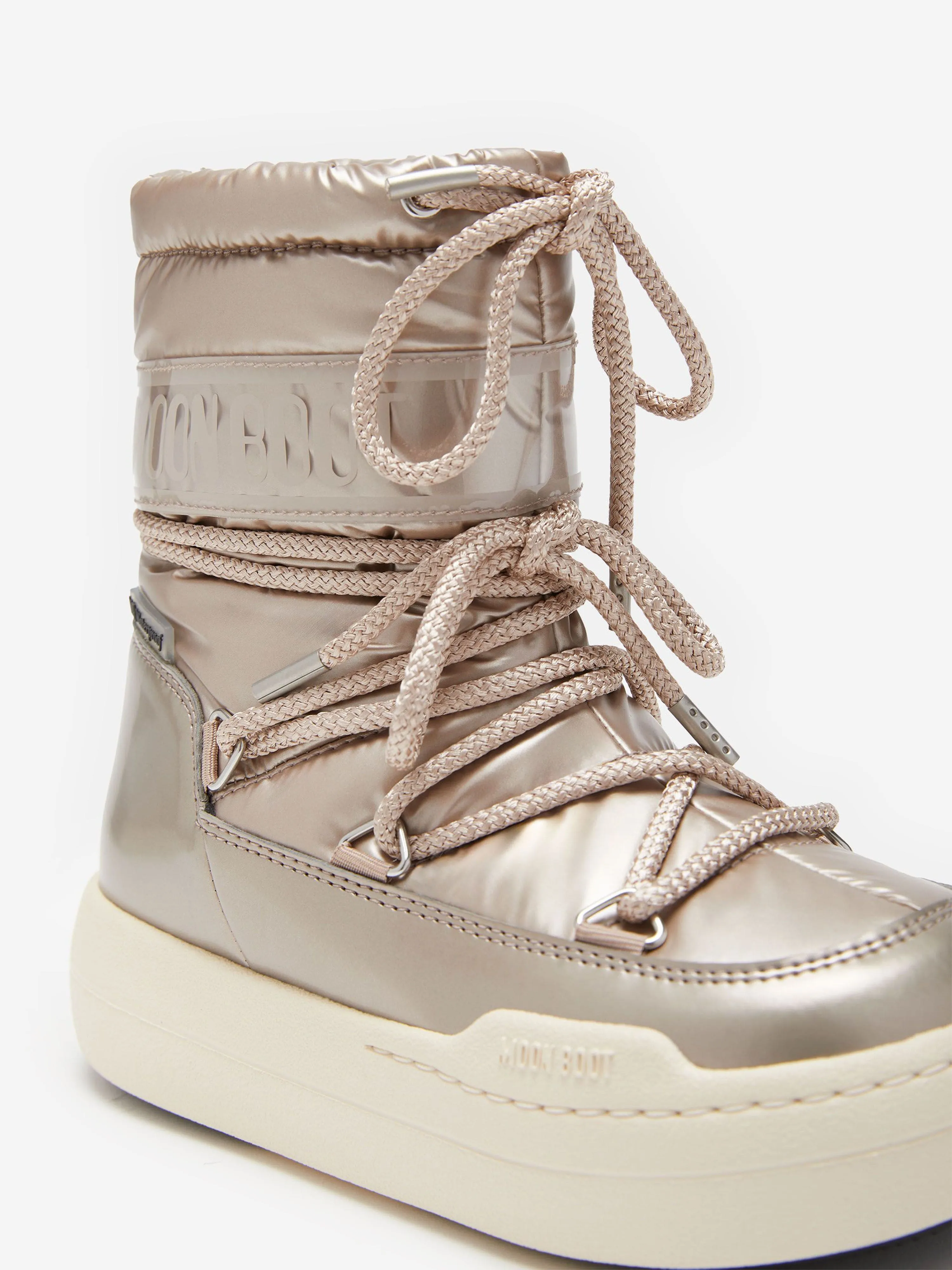 Moon Boot Girls JR Park Boots in Rose Gold