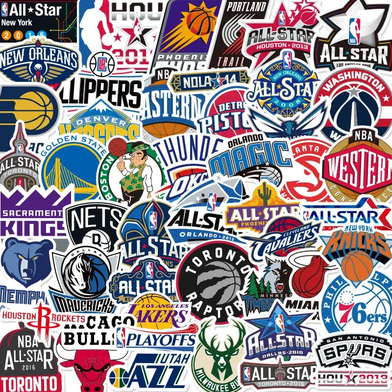 NBA Basketball Stickers Star Team