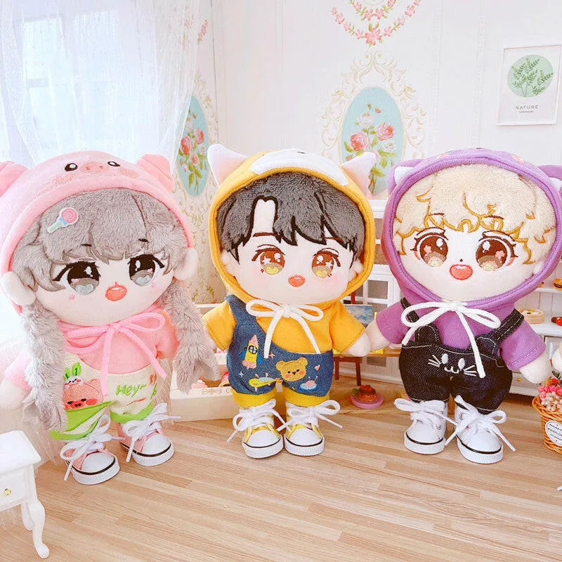 niannyyhouse Canvas Shoes 8in 20cm Plush Doll 1/6BJD Accessories