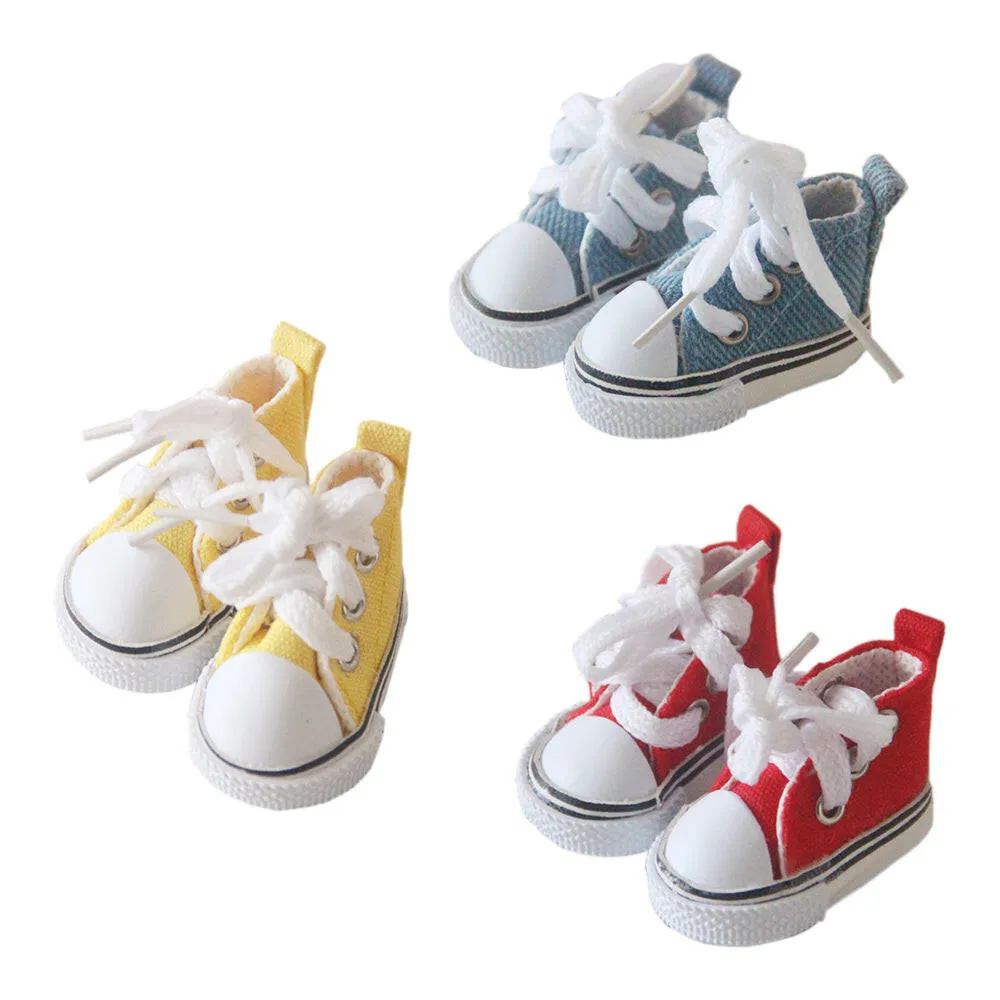 niannyyhouse Canvas Shoes 8in 20cm Plush Doll 1/6BJD Accessories