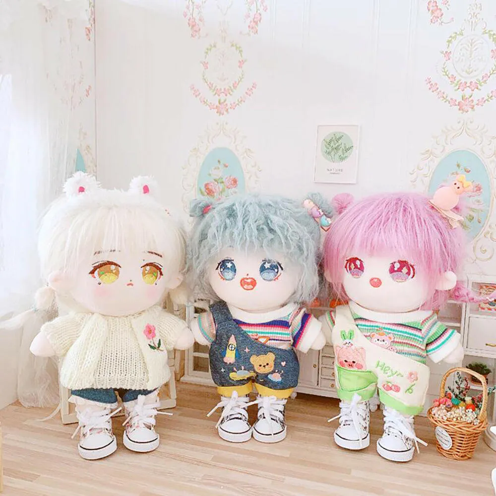 niannyyhouse Canvas Shoes 8in 20cm Plush Doll 1/6BJD Accessories