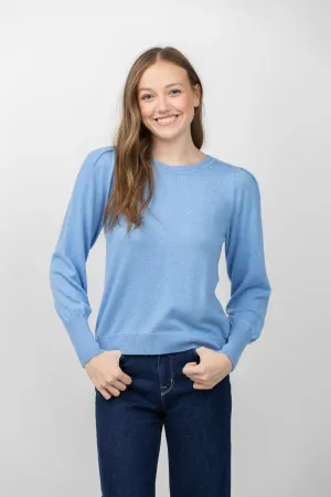 Nic   Zoe Femme Sleeve Sweater in Blue Bird