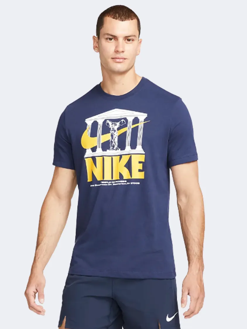 Nike Dri-Fit "Wild Card" Men Training T-Shirt Navy