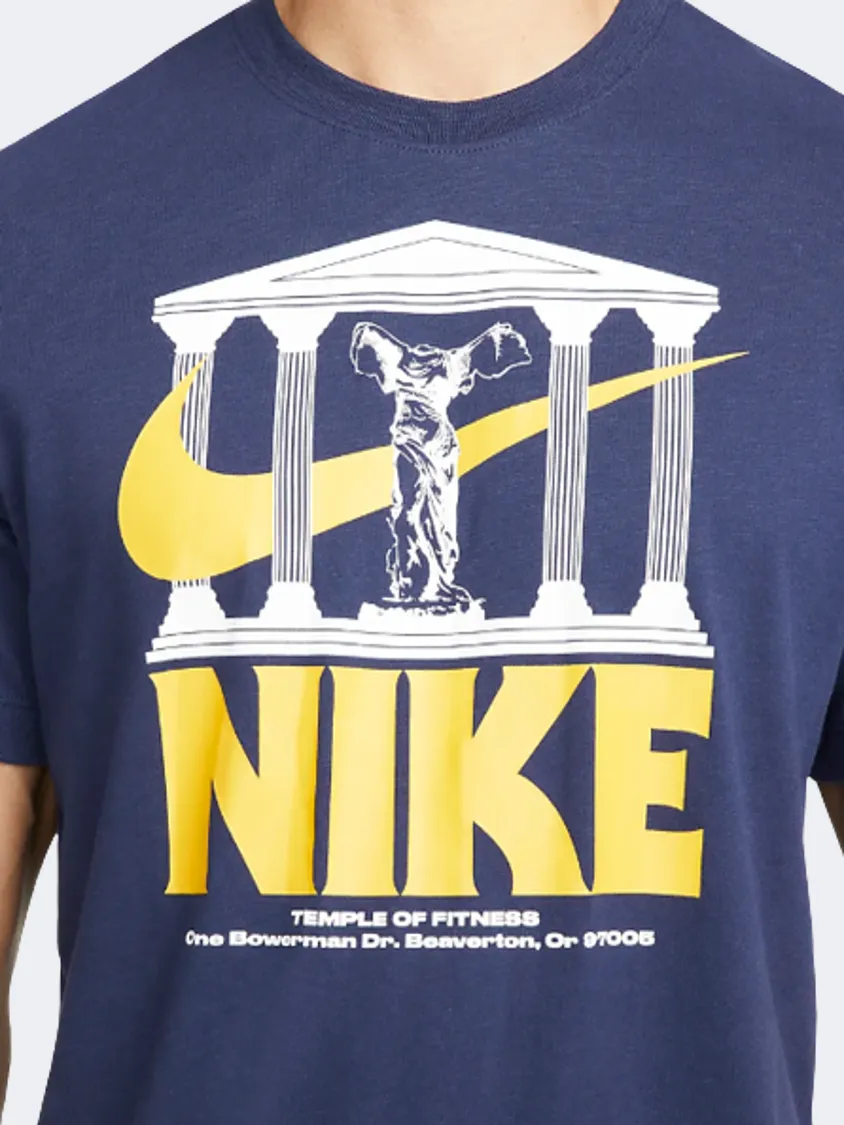 Nike Dri-Fit "Wild Card" Men Training T-Shirt Navy